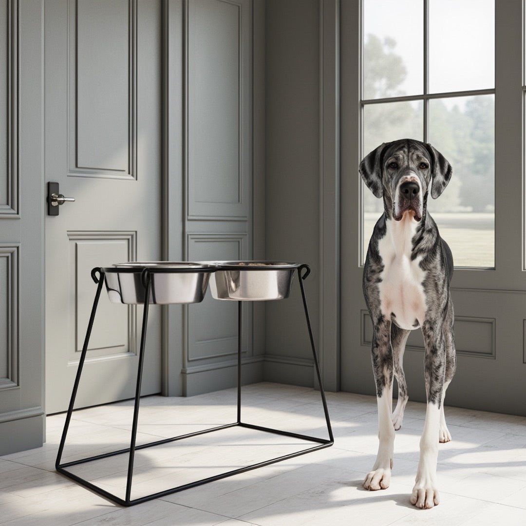 Extra Large Dog Stylish Elevated Dog Bowls For Large Breed Modern extra-large-dog-stylish-elevated-dog-bowls-for-large-breed-modern