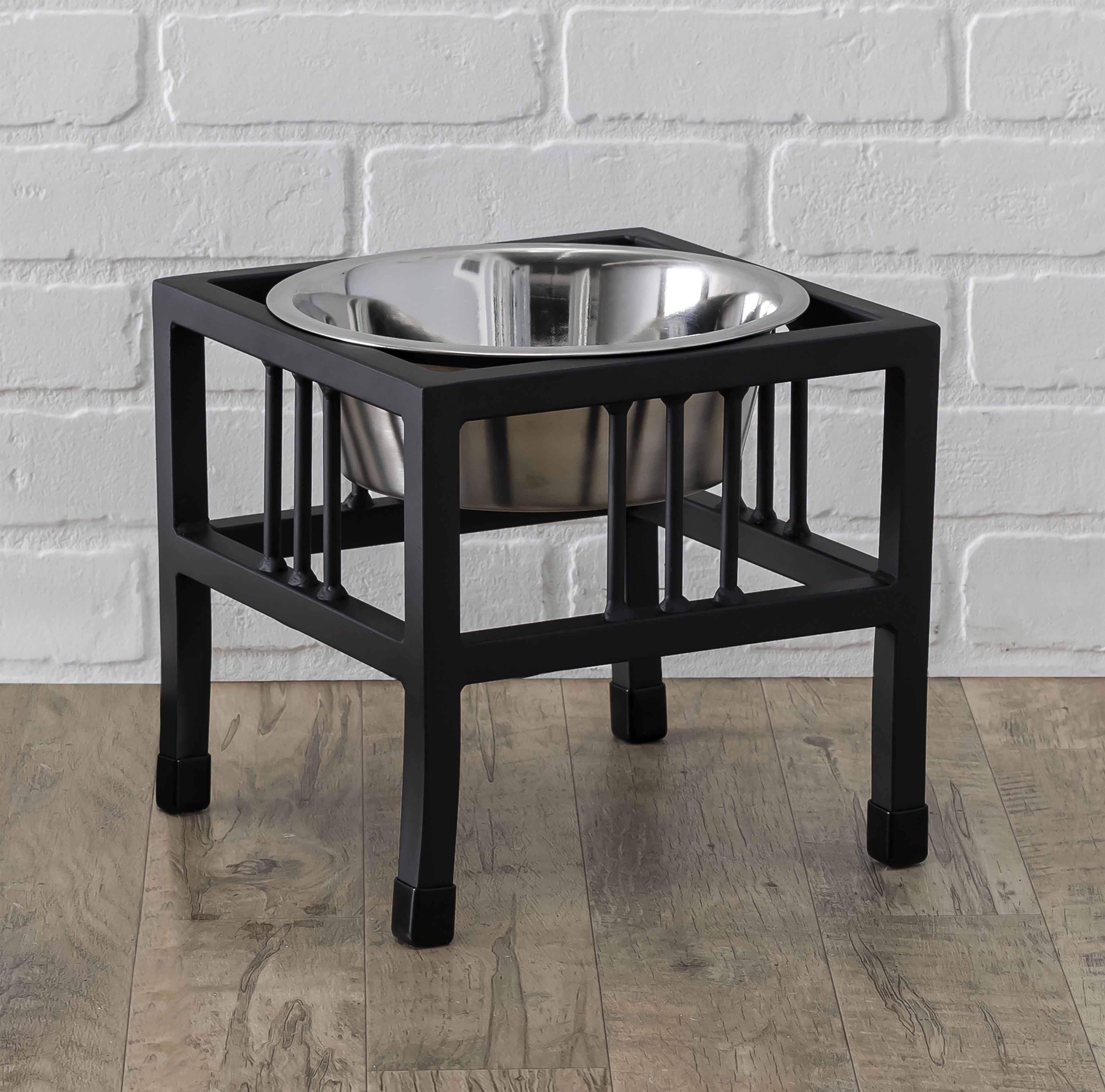 Single dog food stand cheap