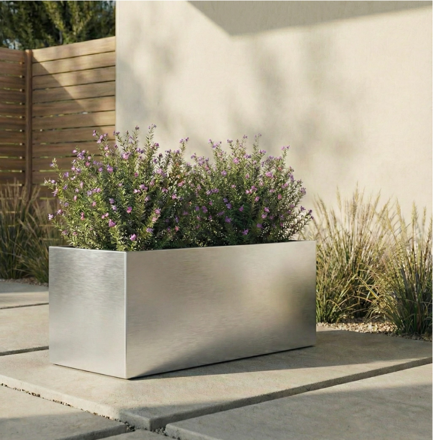 Madeira - Large Architectural Aluminum Planter Box, 30\, image size:880x894
