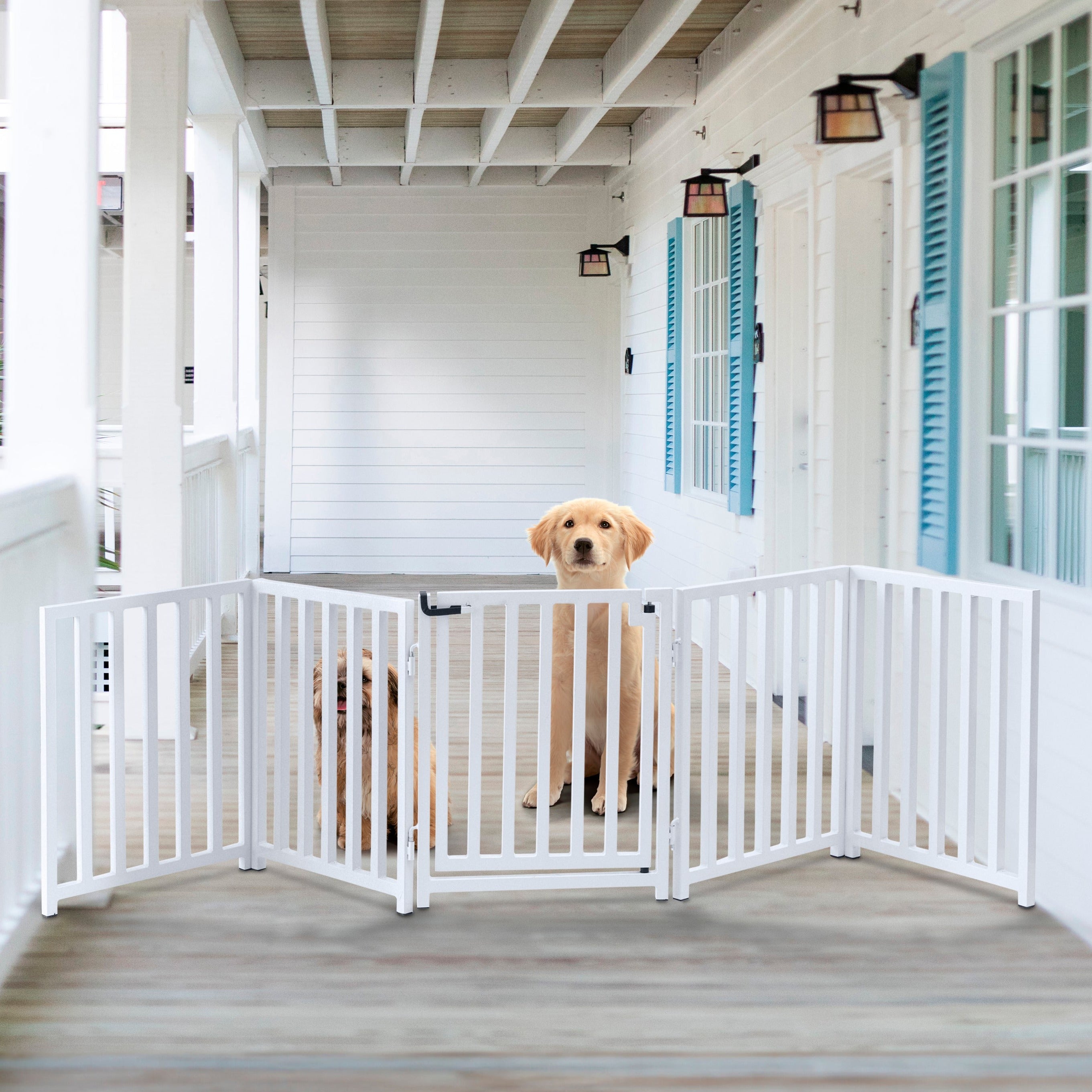 40" - 50" Wide Large Dog Gates, Safety Barriers - Indoor / Outdoor ...