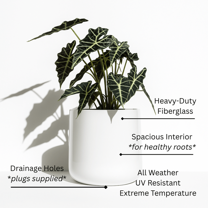 all weather potted plants NMN Designs Ainslie Scandi Modern Planter (9