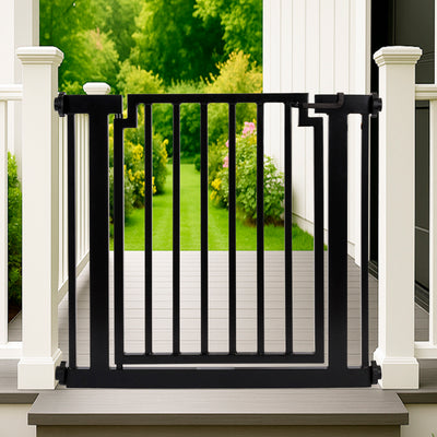 View of Strong Outdoor Dog Gate For Deck, Porch, Patio. Pet Gate Outside ...