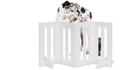 Backyard dog freestanding gate for decks and stairs outside NMN Products