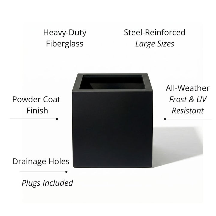 square planter inserts for large pots Seeley Cube Planter