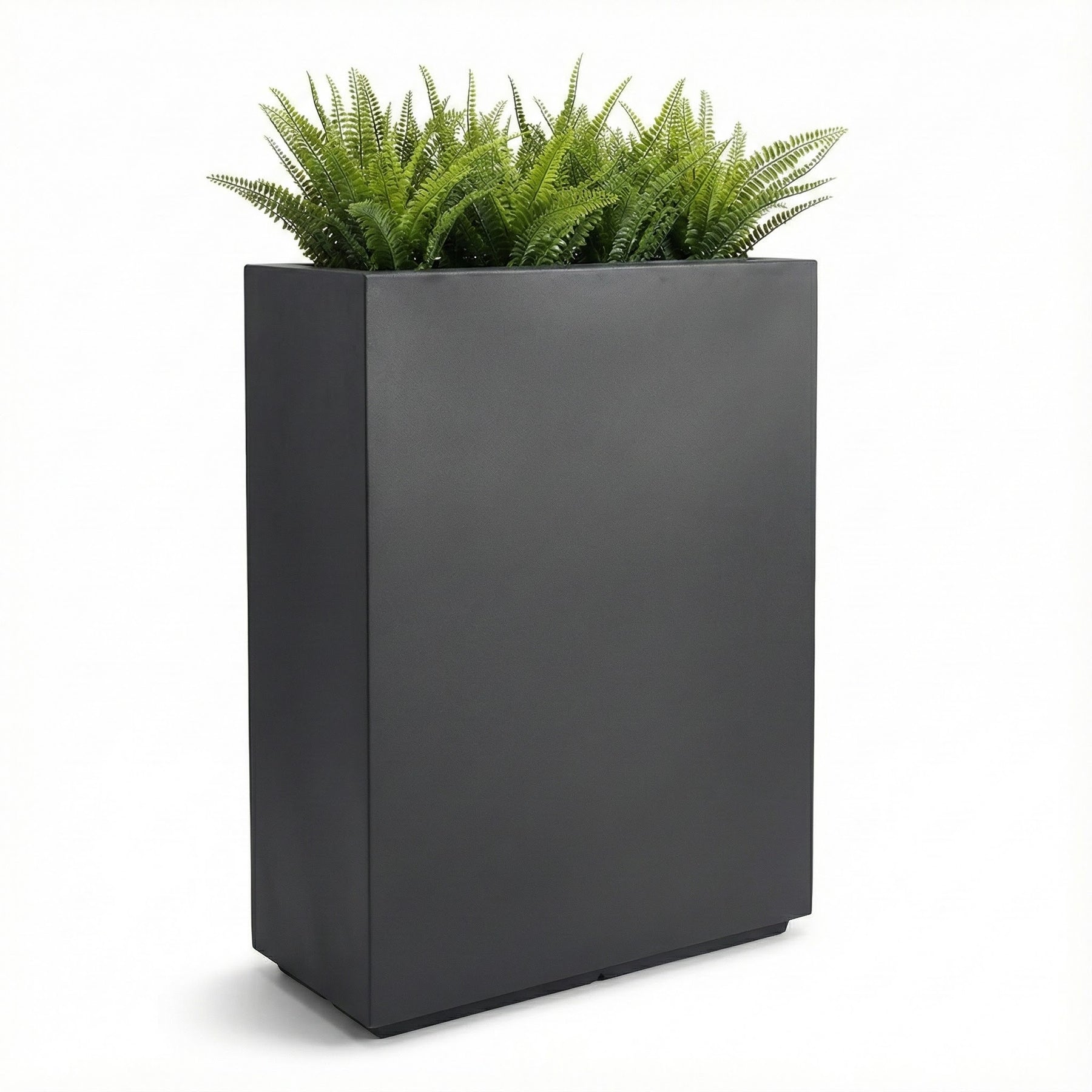 Hamilton Tall Rectangular Planter | Steel-Reinforced Fiberglass Box ...