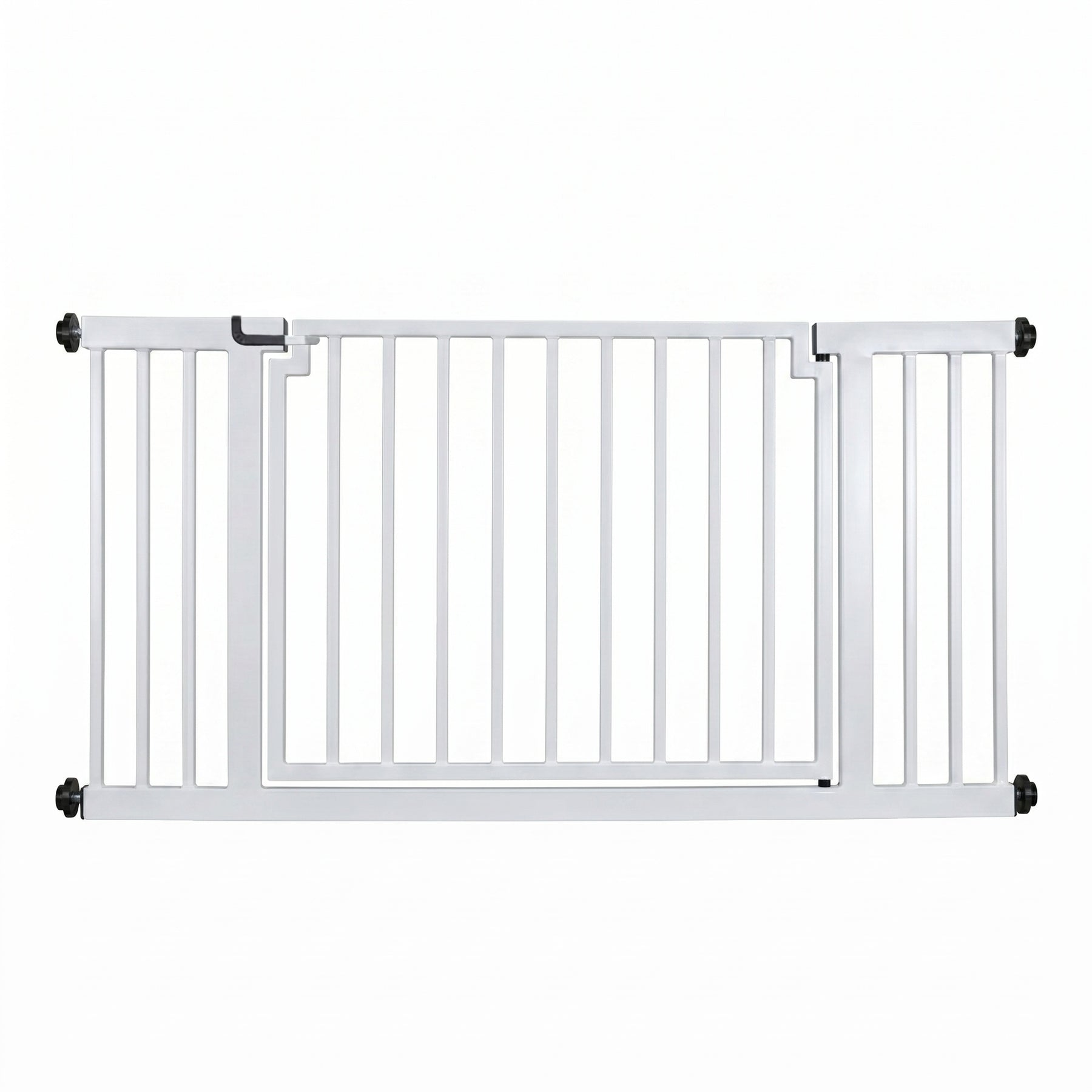 Libro Outdoor Extra Wide Metal Dog Gate w/ Door for Deck (59.5