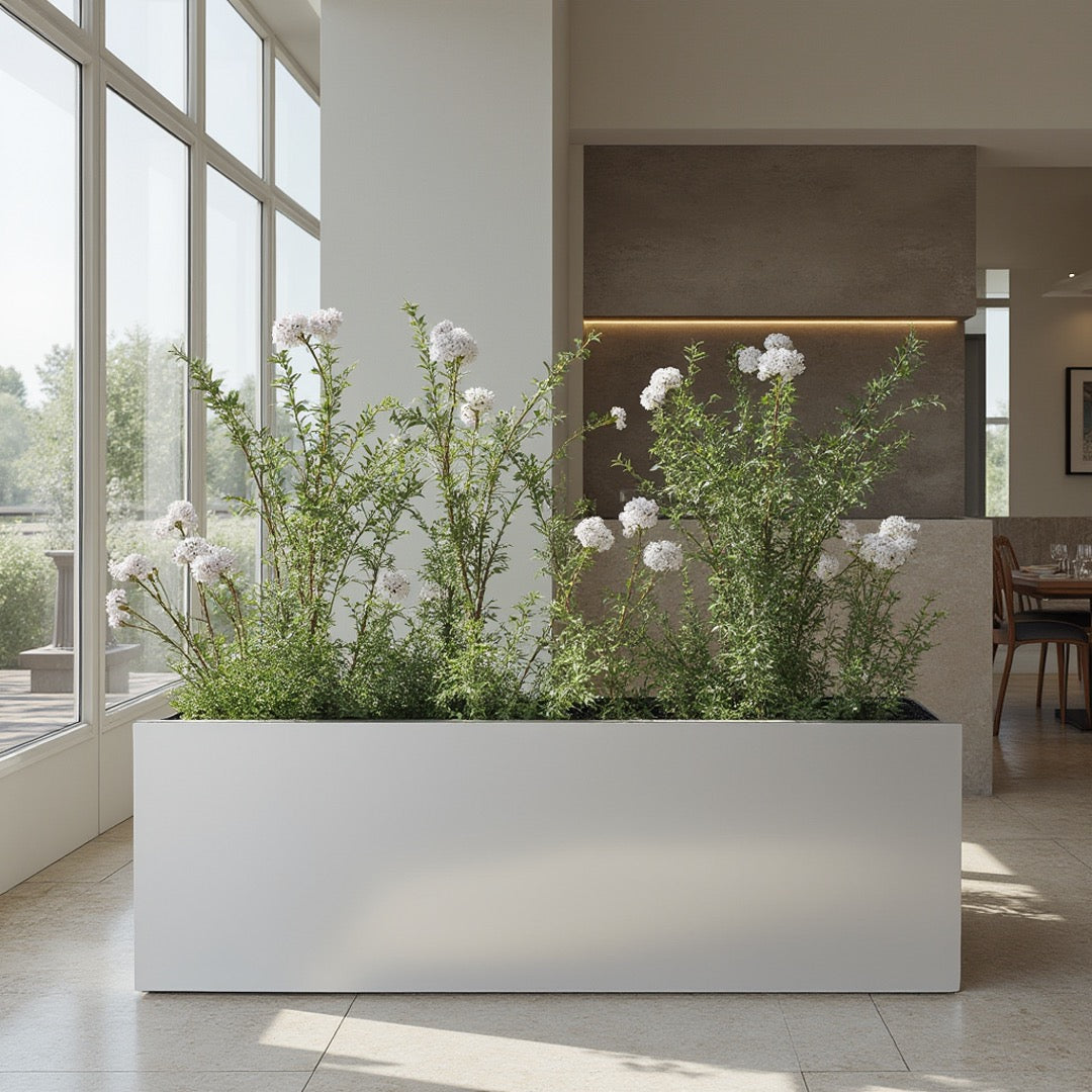 narrow indoor planter box Large