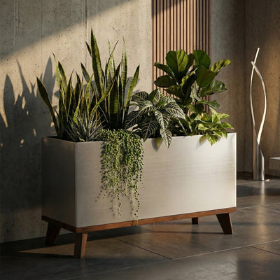 Large Rectangular Planter Boxes - Indoor / Outdoor Rectangle, Span ...