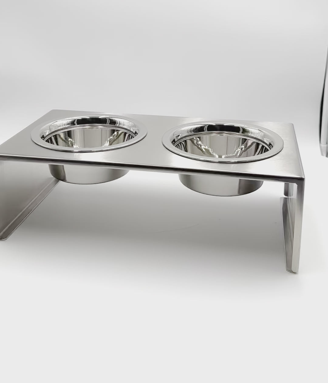 304 Stainless Steel Dog Bowl, Premium Human Food-grade Pet Bowl, Set (2) for Elevated Stands. S – XL | NMN Designs, Pets Stop Diners, L to XL - 3 qt.