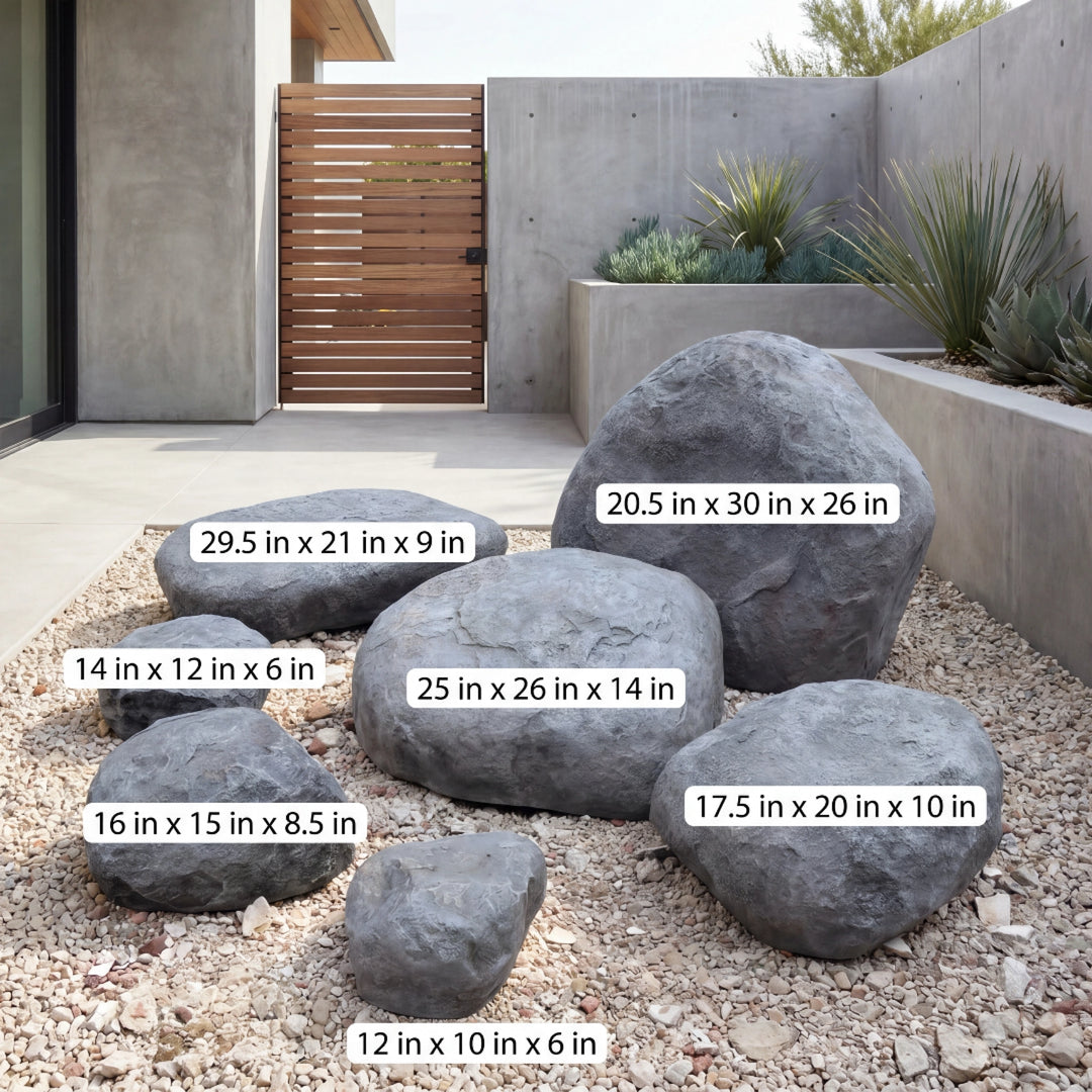 Graybear Faux Rock Set, Artificial Landscape Boulder, Artificial