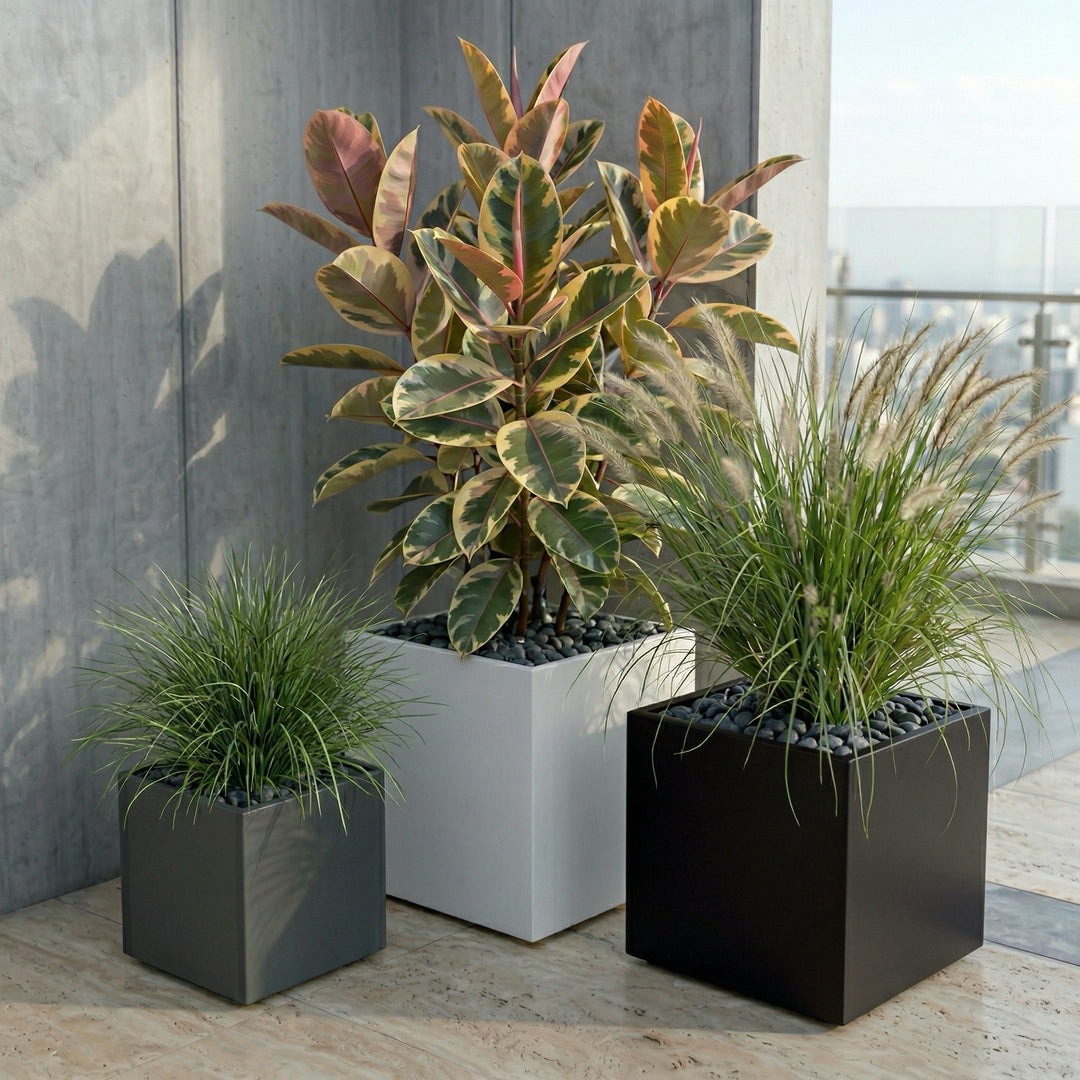 24" Planter Pot, 24 Inch Planter Box for Indoor and Outdoor Plants and   NMN Designs