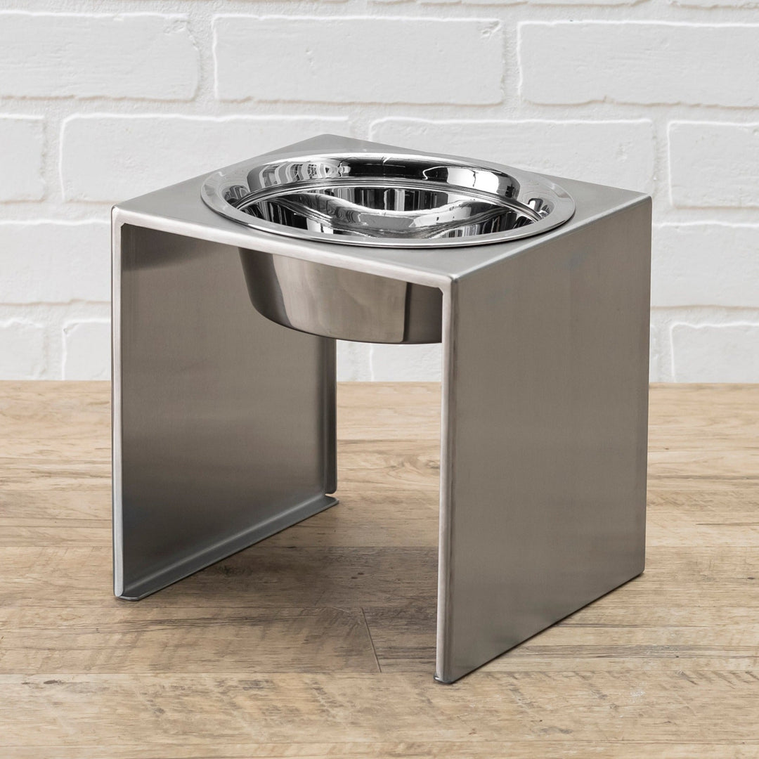 large dog toy box Stainless Steel Dog Toy Storage Bin  Large, Embossed Paw Print