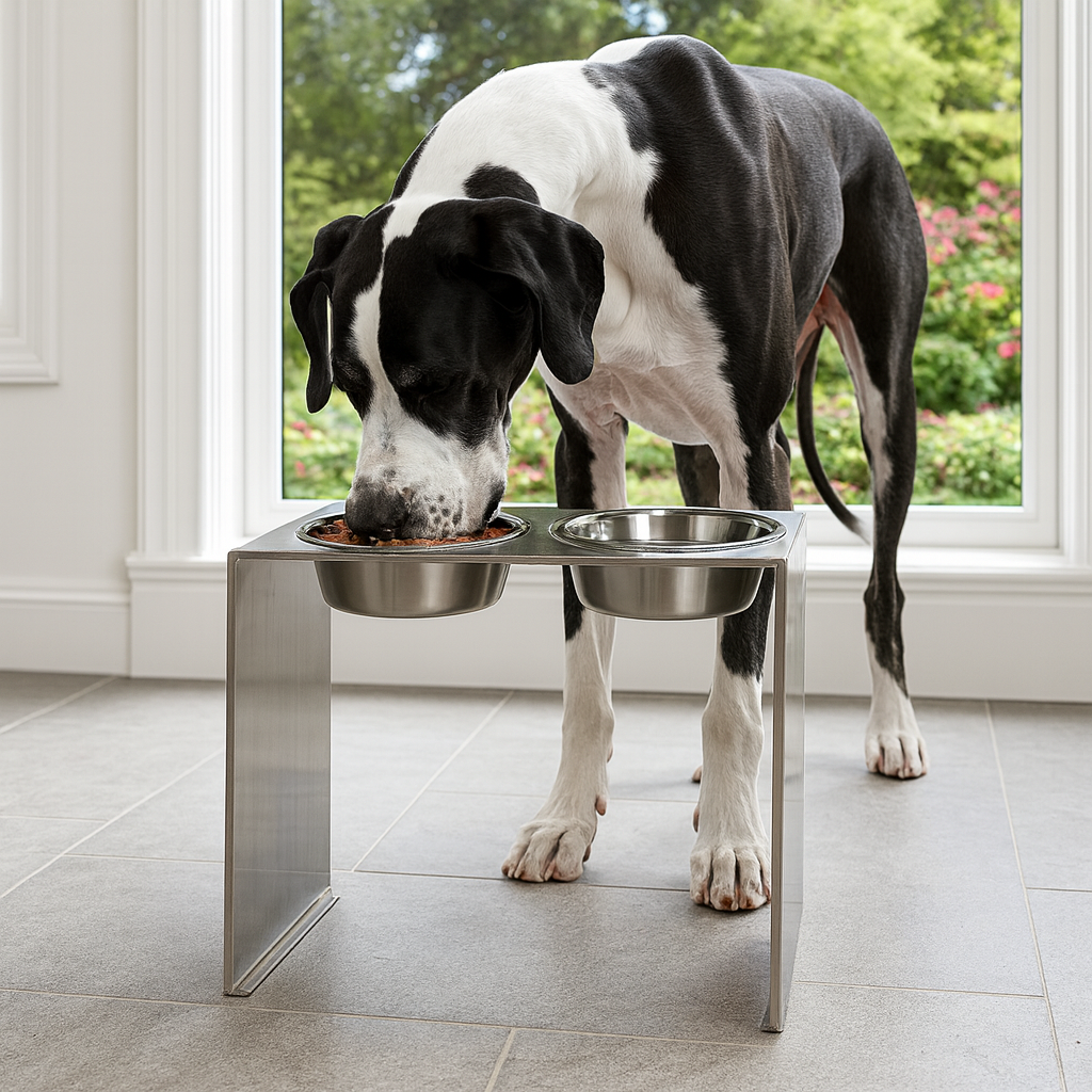 Saint Bernard Modern Dog Bowl Feeder, Elevated Water & Food Bowls, Slow  Feeder - NMN Designs