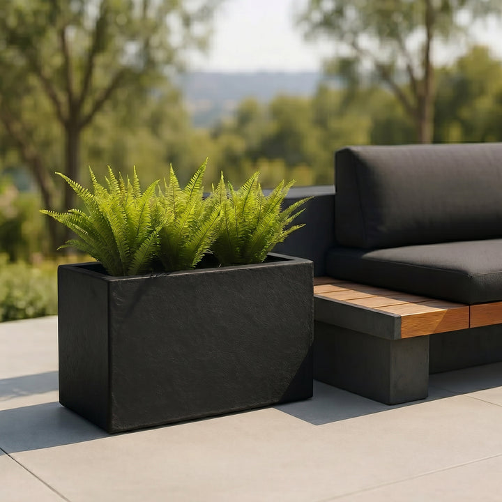 stone box planters Thomas Planter