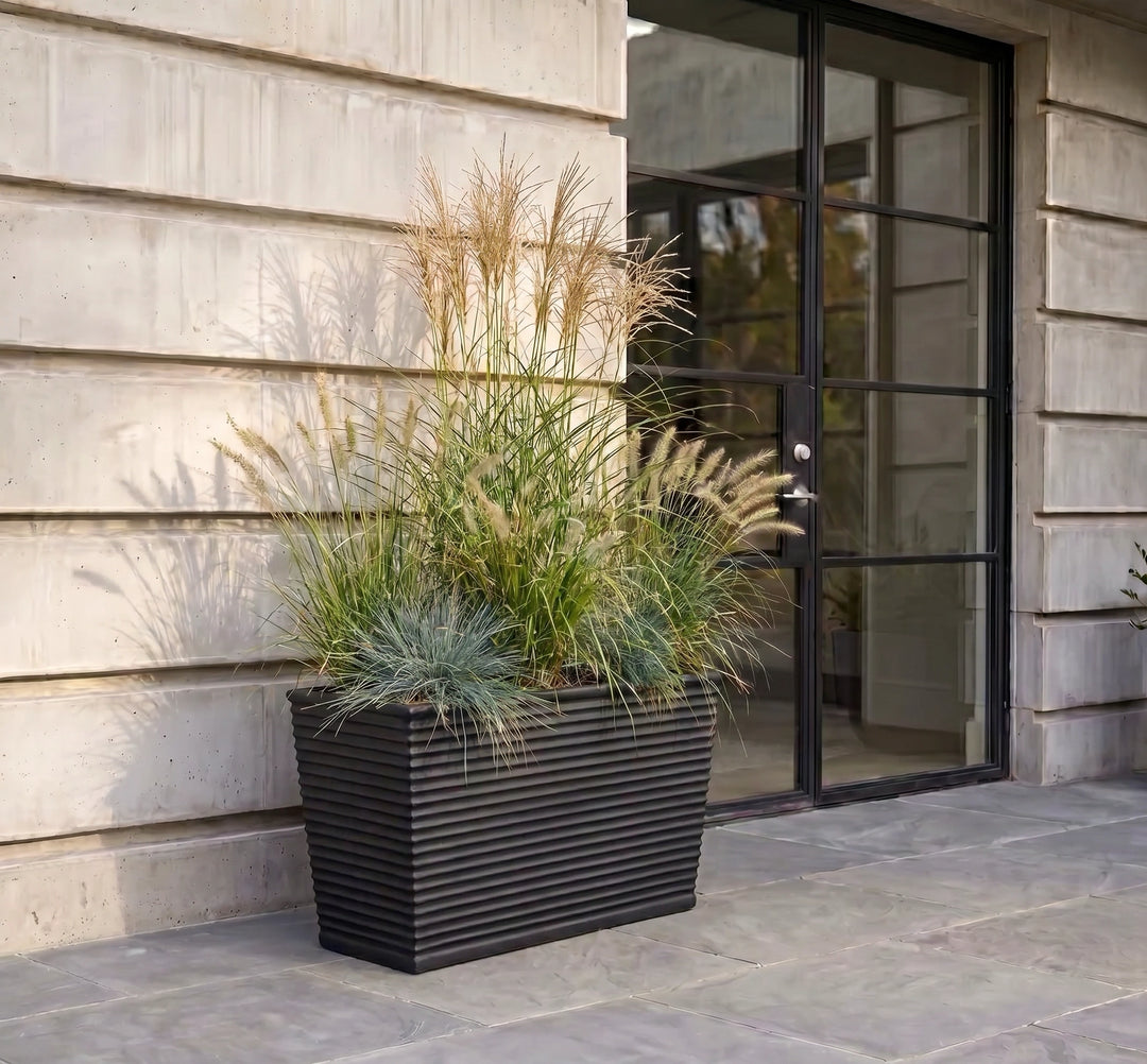 Winona Fiberglass Span Planter Box - Large Outdoor Retangular. 30