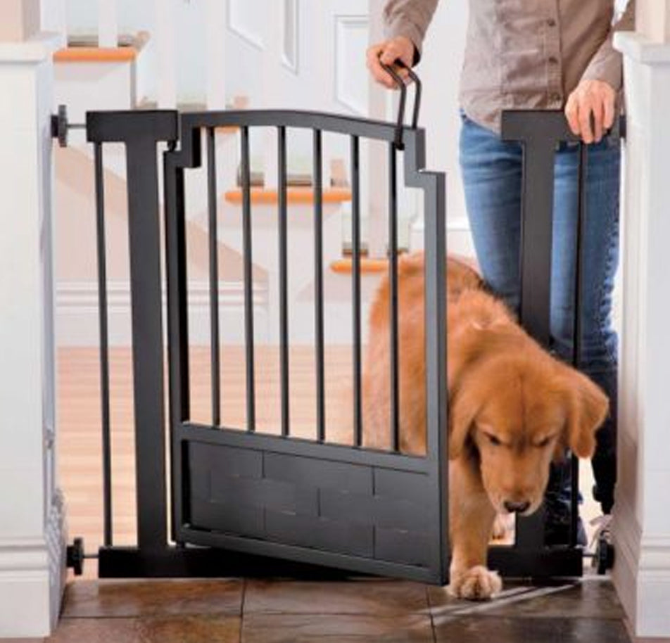 Metal dog gates for stairs outlet