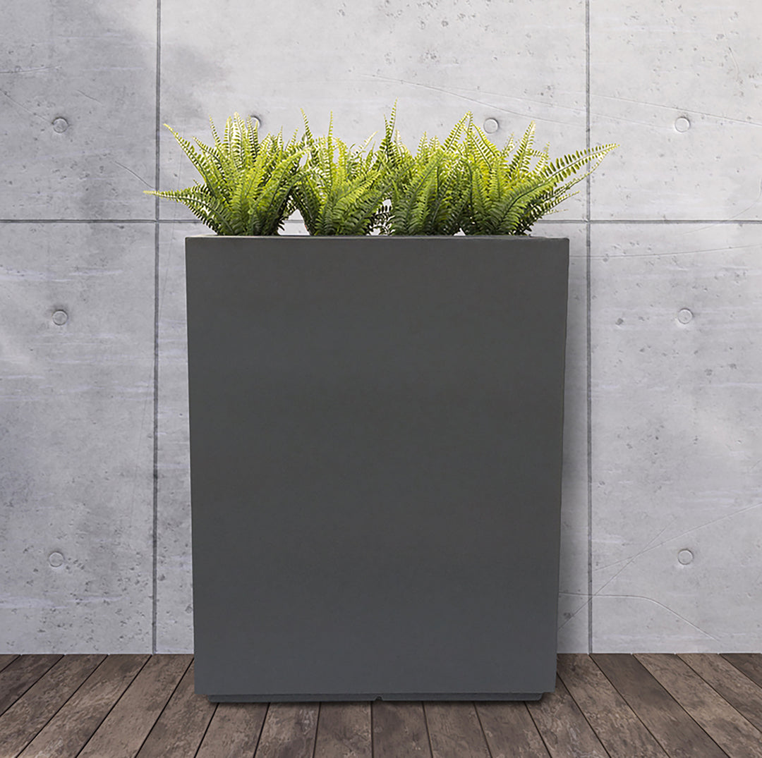 Large Fiberglass Planter - Newel 30 Planter hot Indoor/Outdoor Pot - Drainage Hole and Removable Plug