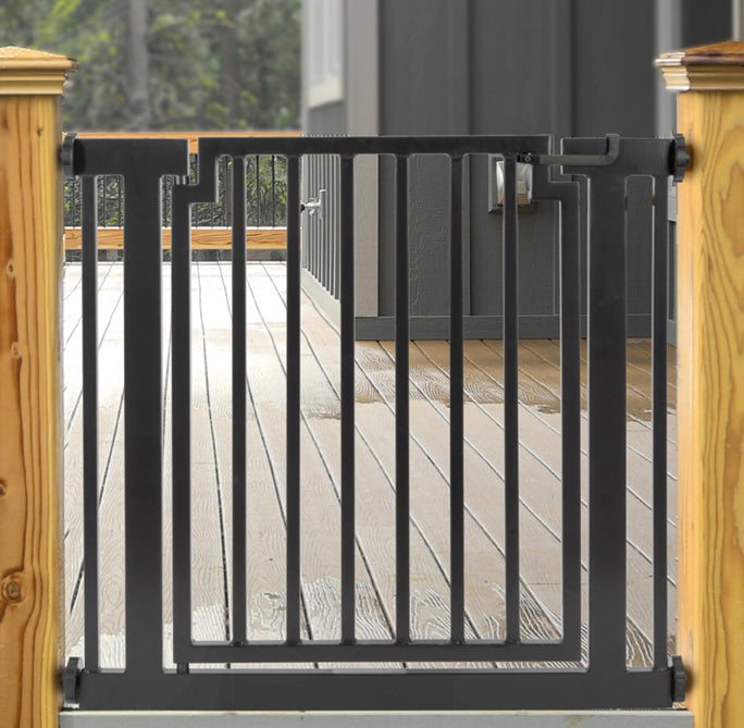 Heavy Duty Dog Gates for Large Dogs Big Dogs Indoor and Outdoor. Dog Fence Strong Pet Barrier Puppy Doggy Large Dog Gate w Door NMN Designs