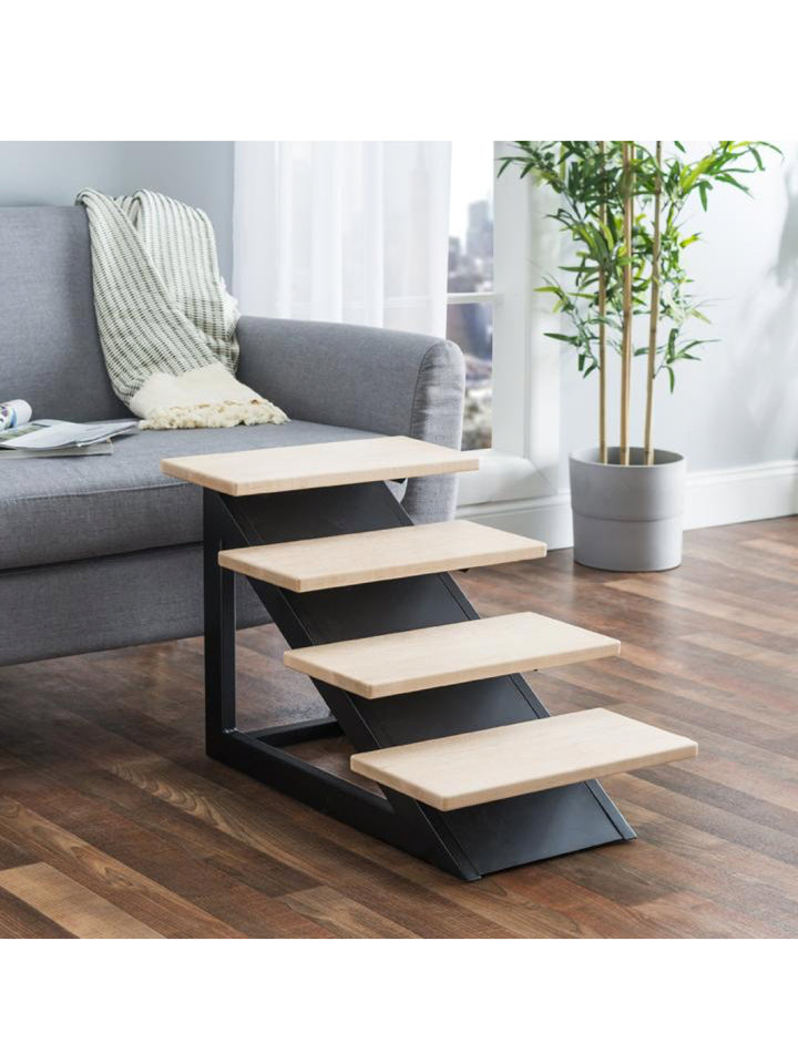 Loft Pet Steps. Modern Metal Wood Stairs for Dogs. Small Doggie Large Dog. For Couch High Bed. Stylish Big Doggy Stairs or Steps NMN Designs