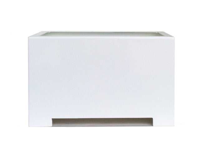 white plastic rectangular planter boxes Small