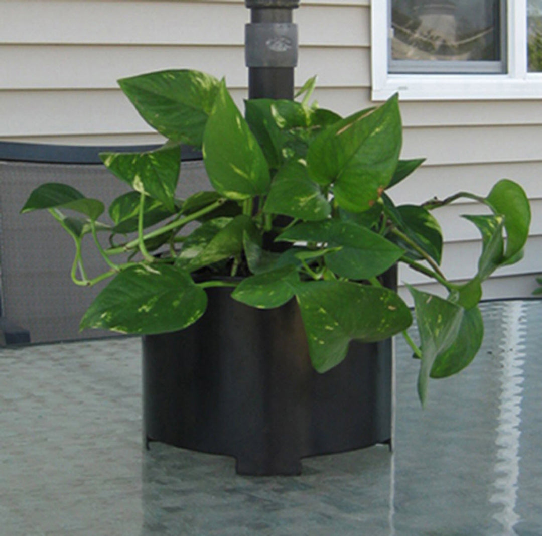 umbrella planter pots Sunscape Patio Umbrella Planter in Black (Large)
